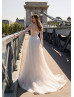 Glitter Sequined Lace Chic Wedding Dress